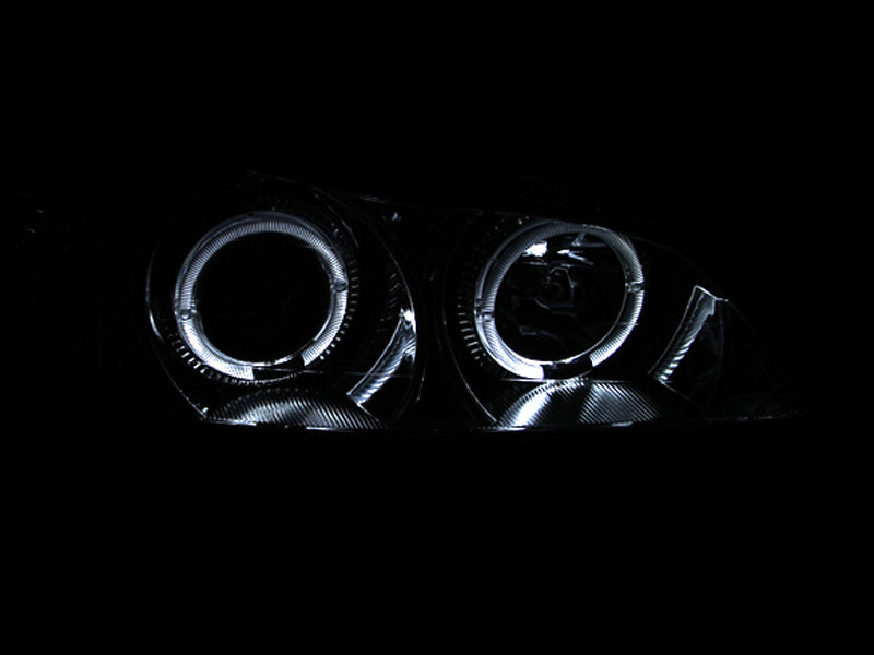 ANZO 2000-2004 Infiniti I30 Projector Headlights w/ Halo Chrome - GTR Auto