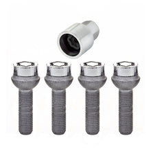 Load image into Gallery viewer, McGard Wheel Lock Bolt Set - 4pk. (Radius Seat) M12X1.5 / 17mm Hex / 39.9mm Shank Length - Chrome - GTR Auto