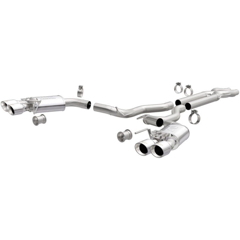 MagnaFlow SYS Cat-Back 2018 Ford Mustang GT 5.0L Competition Dual Exit Polished 4in Tips - GTR Auto