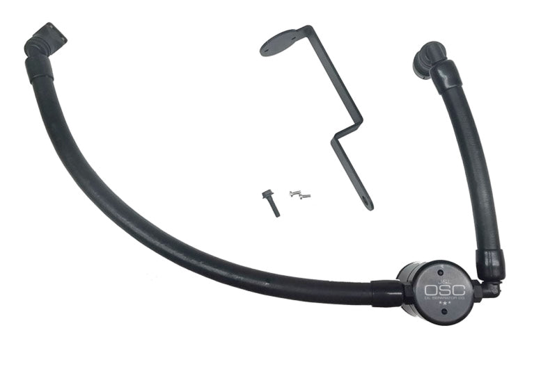 J&amp;L 17-19 Ford Fusion Sport 2.7L Passenger Side Oil Separator 3.0 - Black Anodized - GTR Auto