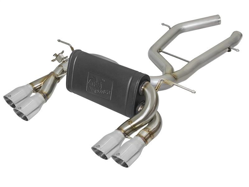aFe MACH Force-Xp 2-1/2in SS Axle Back Exhaust w/Polished Tips 15+ BMW M3/M4 (F80/F82) L6 3.0L (tt) - GTR Auto