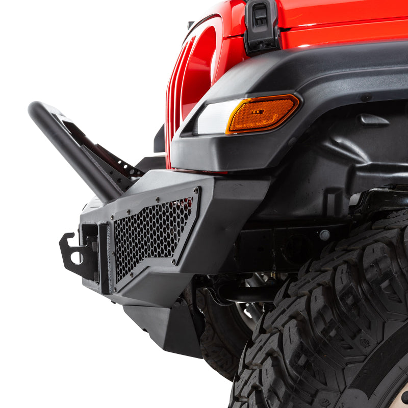 Go Rhino 07-20 Jeep Wrangler JL/JLU/JK/JKU/Gladiator JT Rockline Full Width Bumper w/ Overrider - GTR Auto