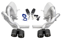 Load image into Gallery viewer, SOUL 05-08 Porsche 997.1 Carrera Valved Exhaust (with PSE) - Carbon Fiber Tips