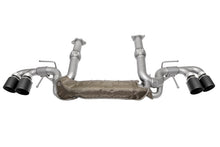 Load image into Gallery viewer, SOUL 20+ Chevrolet C8 Corvette Valved Exhaust - 4in Slash Cut Tips - Ceramic Matte Black