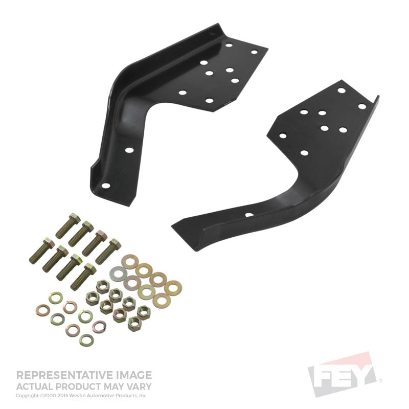 Westin/Fey 67-96 F-150/250LD / 67-98 Ford F-250 HD/350 Universal Bumper Mount Kit - Black - GTR Auto