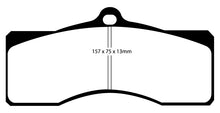 Load image into Gallery viewer, EBC 68-69 Chevrolet Camaro (1st Gen) 4.9 Bluestuff Front Brake Pads DP51155NDX