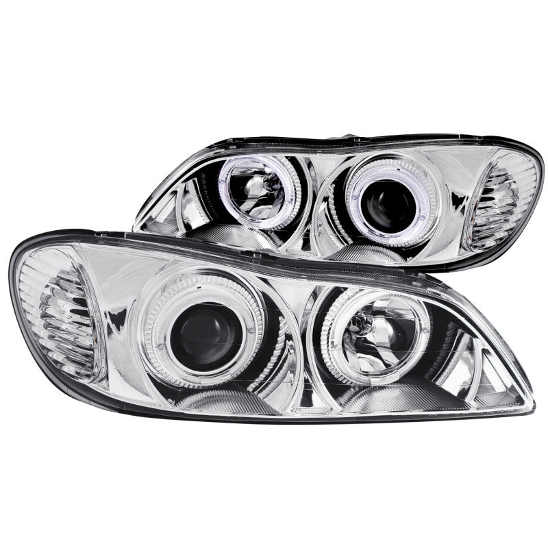 ANZO 2000-2004 Infiniti I30 Projector Headlights w/ Halo Chrome - GTR Auto