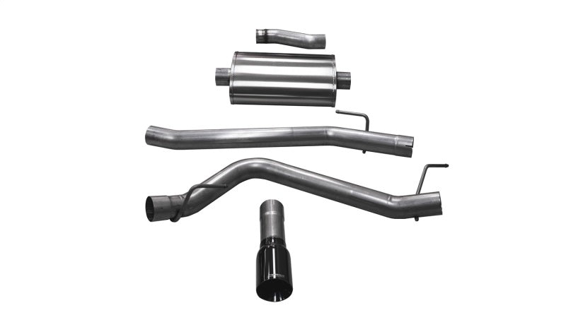 Corsa 20-25 Jeep Gladiator JT 3.6L Single Side Exit Cat-Back Exhaust System w/ Single 4in Black Tip - GTR Auto