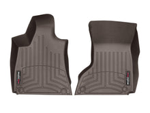 Load image into Gallery viewer, WeatherTech 2016+ Maserati Quattroporte Front FloorLiner - Cocoa (2 Grommet Style)