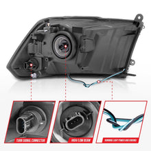 Load image into Gallery viewer, ANZO 2009-2018 Dodge Ram 1500/ 2500/ 3500 Crystal Headlights w/ Light Bar Chrome Housing - GTR Auto