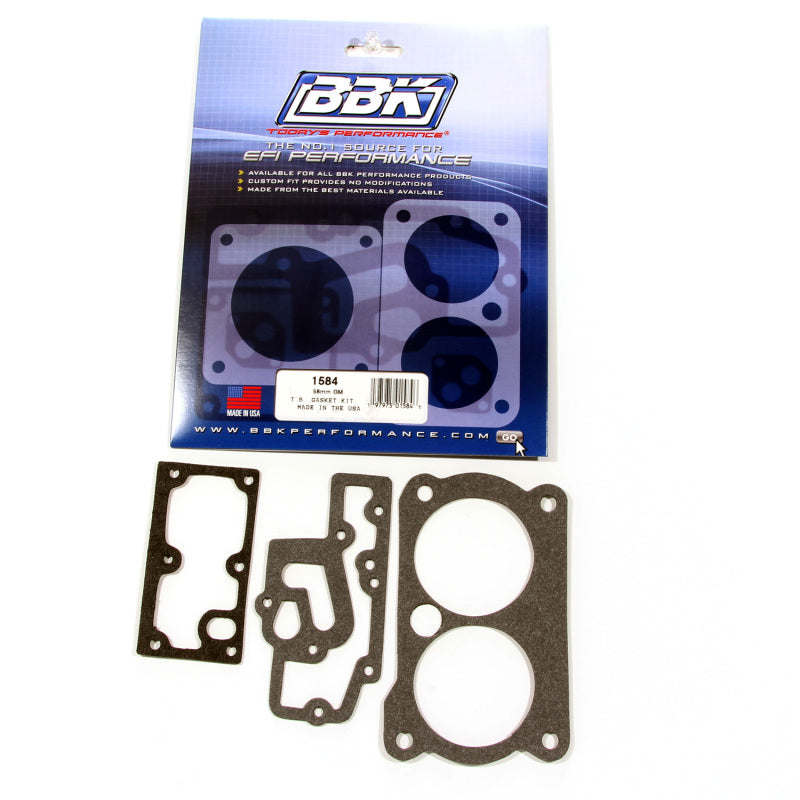 BBK 85-97 GM 305350 LT1 Twin 58mm Throttle Body Gasket Kit - GTR Auto