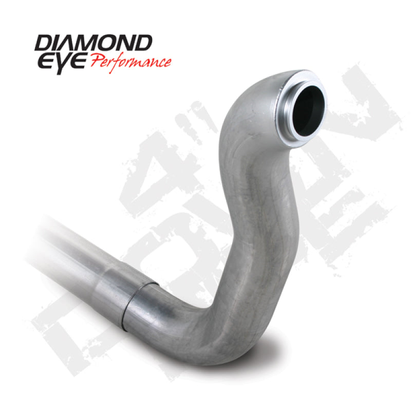 Diamond Eye Downpipe 4in TB Single AL DODGE 5.9L 2500/3500 89-93 4X4 ONLY - GTR Auto