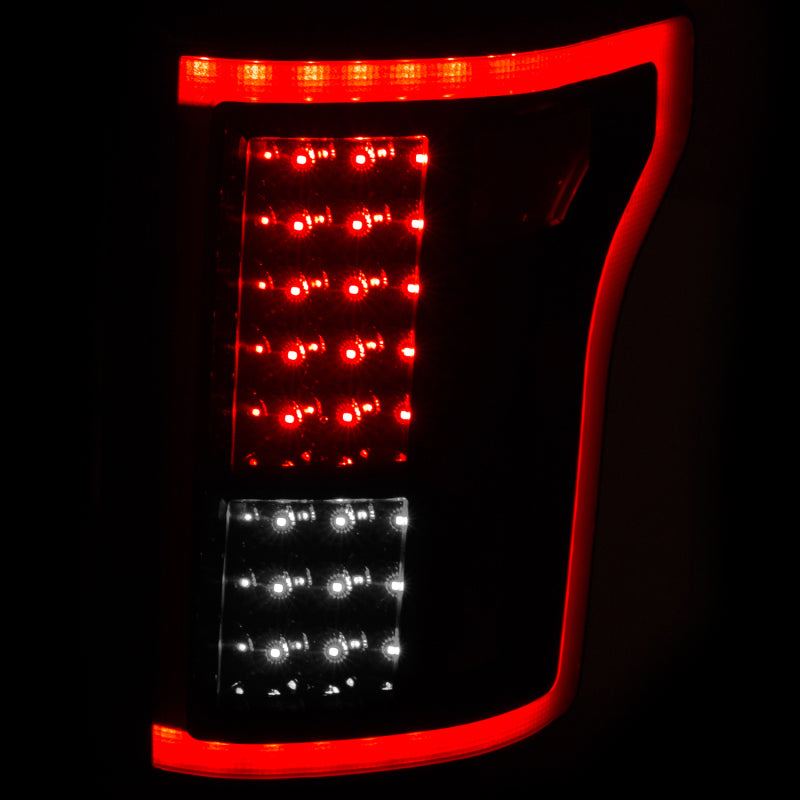 ANZO 2015-2016 Ford F-150 LED Taillights Black - GTR Auto
