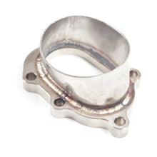 Load image into Gallery viewer, ATP TIG Welded FlangedTransition Stainless GT28 5 Bolt Oval to 3in Round