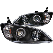 Load image into Gallery viewer, ANZO 2004-2005 Honda Civic Projector Headlights w/ Halo Black - GTR Auto