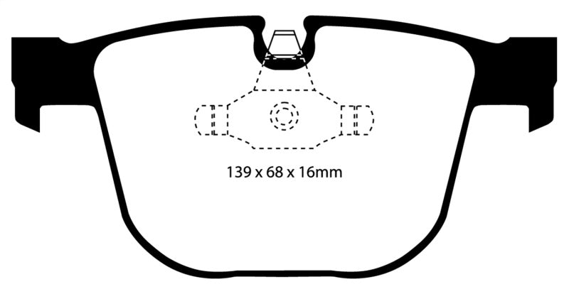 EBC 08-10 BMW M3 4.0 (E90) Redstuff Rear Brake Pads - GTR Auto