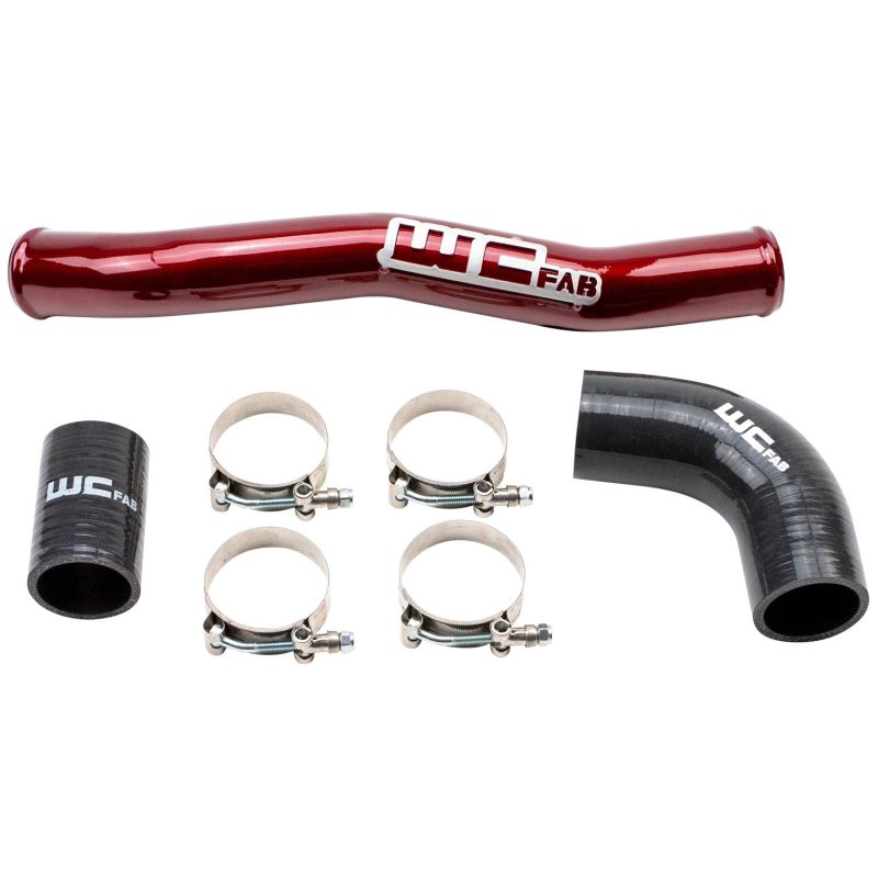 Wehrli 2020-2024 Chevrolet 6.6L L5P Duramax Upper Coolant Pipe - WCFab Red WCF100541-RED