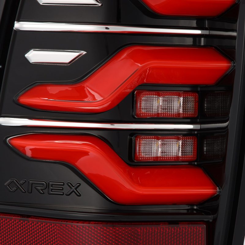 AlphaRex 05-15 Toyota Tacoma LUXX LED Taillights Blk/Red w/Activ Light/Seq Signal - GTR Auto