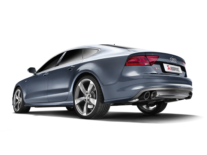 Akrapovic 13-17 Audi S6 Avant/Limousine (C7) Evolution Line Cat Back (Titanium) w/ Carbon Tips - GTR Auto