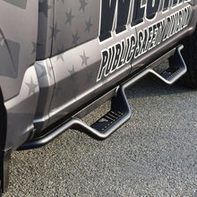 Load image into Gallery viewer, Westin 15-22 Ford F-150 SuperCrew / 17-22 F-250/350 Crew Cab Outlaw Nerf Step Bars - Textured Black - GTR Auto