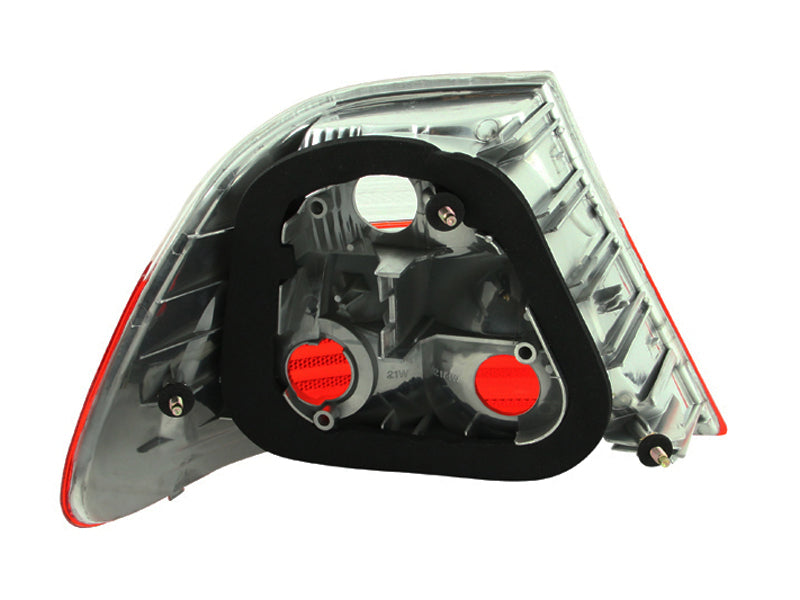 ANZO 2000-2003 BMW 3 Series E46 Taillights Red/Clear - GTR Auto
