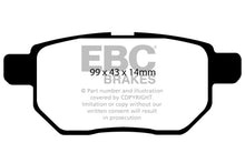 Load image into Gallery viewer, EBC 11+ Lexus CT200h 1.8 Hybrid Greenstuff Rear Brake Pads - GTR Auto