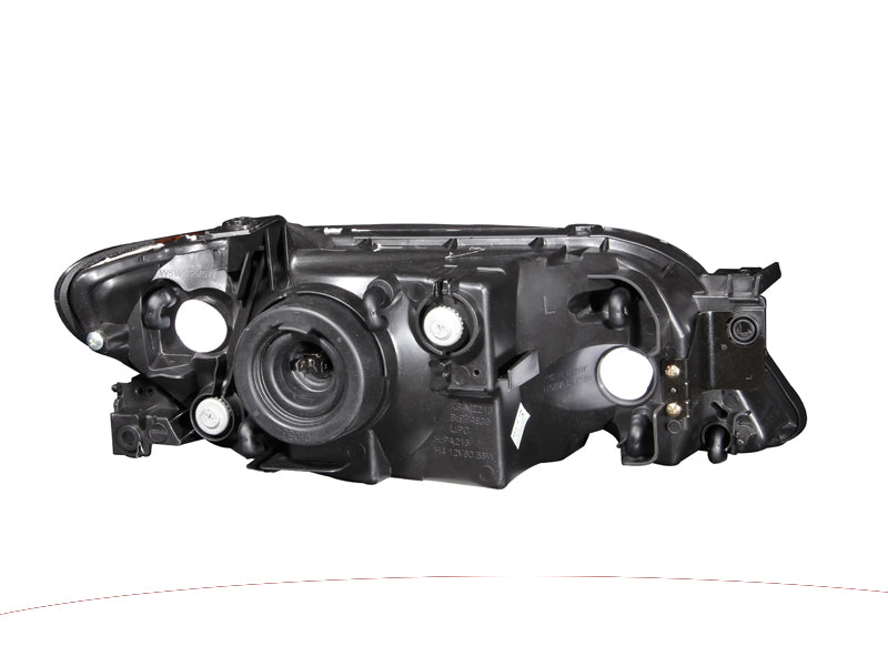 ANZO 2001-2003 Mazda Protege Crystal Headlights Black - GTR Auto