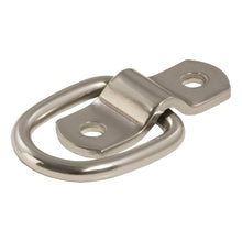 Load image into Gallery viewer, Curt 1in x 1-1/4in Surface-Mounted Tie-Down D-Ring (1200lbs Stainless)