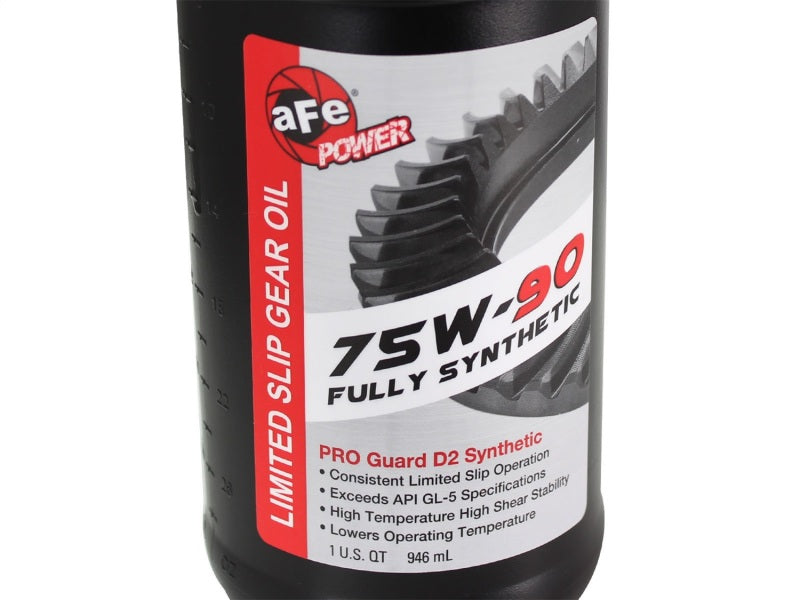 aFe Power Differential Cover Machined Fins 97-15 Jeep Dana 30 w/ 75W-90 Gear Oil 2 QT - GTR Auto