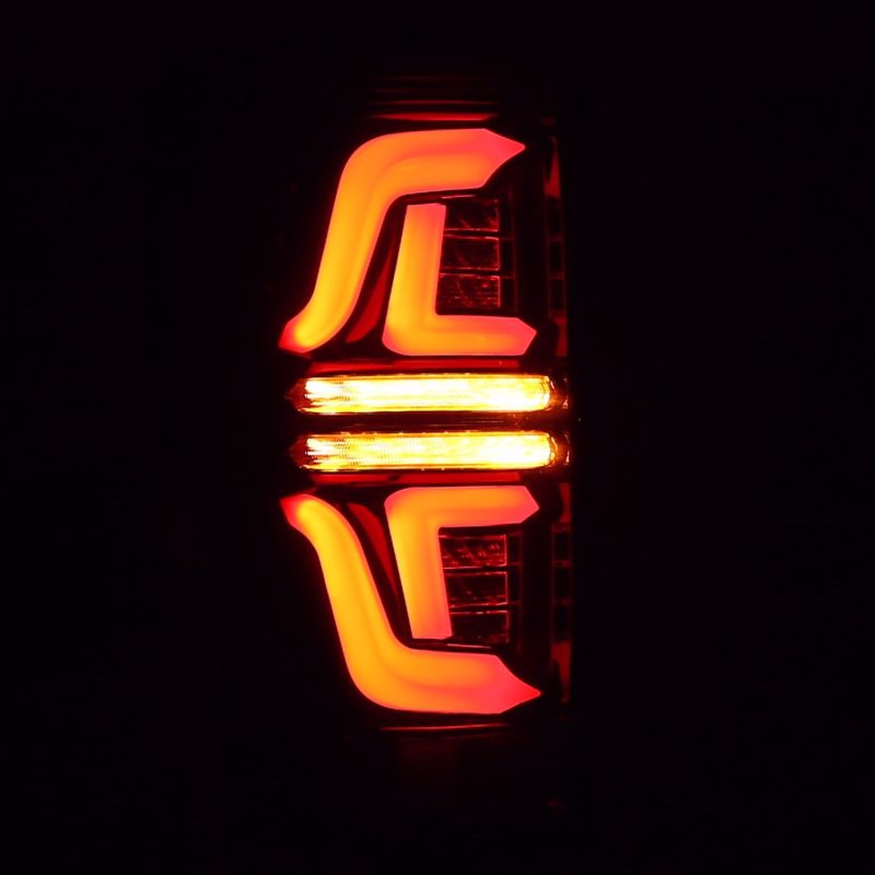 AlphaRex 17-19 Ford F250 Super Duty PRO-Series LED Tail Lights Jet Black (w/o Blind Spot Sensor) - GTR Auto