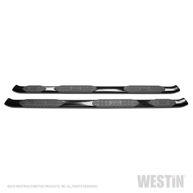 Westin 2017-2018 Ford F-250/350 Crew Cab (6.75ft Bed) PRO TRAXX 5 WTW Oval Nerf Step Bars - Black - GTR Auto
