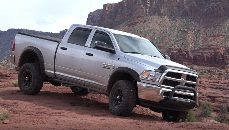 Lund 09-17 Dodge Ram 1500 (Excl. Rebel Models) Bull Bar w/Light & Wiring - Black - GTR Auto