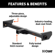 Load image into Gallery viewer, Curt Adjustable RV Trailer Hitch 2in Receiver (Up to 51in Frames) BOXED