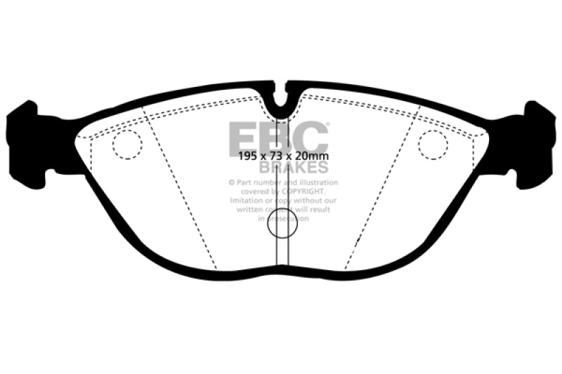 EBC 04-06 Audi TT Quattro 3.2 Yellowstuff Front Brake Pads - GTR Auto