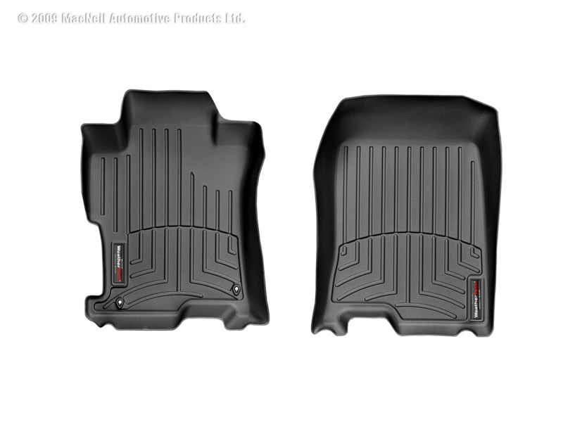 WeatherTech 08-12 Honda Accord Front FloorLiner - Black - GTR Auto