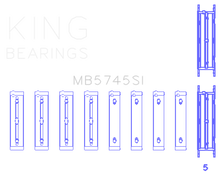 Load image into Gallery viewer, King Engine Bearings Subaru FA/FB (Size 0.50 Oversized) Main Bearing Set