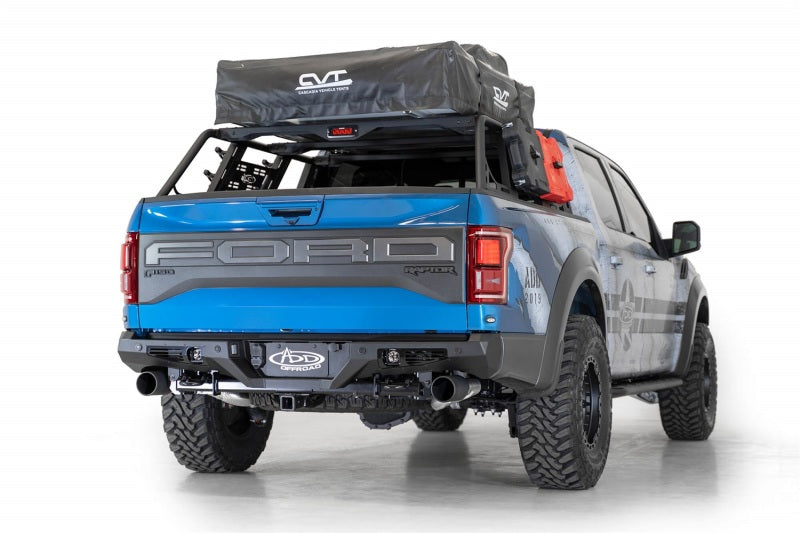 Addictive Desert Designs 17-20 Ford Raptor F-150 Bomber Rear Bumper w/ Backup Sensor Cutouts - GTR Auto
