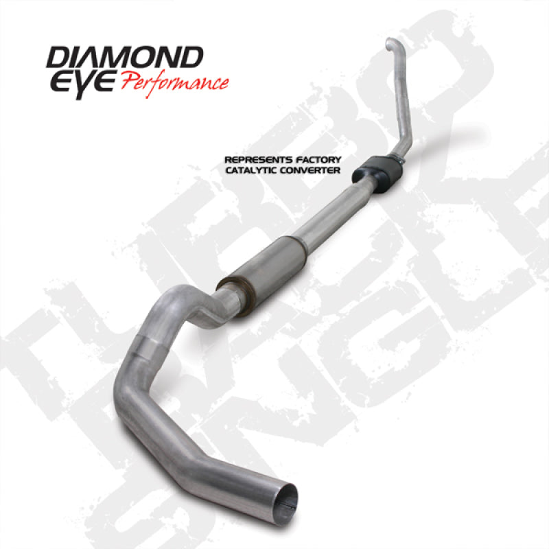 Diamond Eye KIT 5in Turbo Back SGL AL: 94-97 FORD 7.3L F250/F350 PWRSTROKE NFS W/ CARB EQUIV STDS - GTR Auto