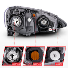 Load image into Gallery viewer, ANZO 2002-2004 Acura RSX Crystal Headlights Black - GTR Auto