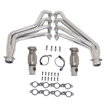 Load image into Gallery viewer, BBK 10-15 Camaro LS3 L99 Long Tube Exhaust Headers With Converters - 1-3/4 Silver Ceramic - GTR Auto
