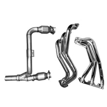 Load image into Gallery viewer, BBK 07-11 Jeep 3.8 V6 Long Tube Exhaust Headers And Y Pipe And Converters - 1-5/8 Ti Ceramic