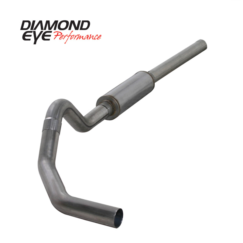 Diamond Eye KIT 4in Catback MFLR RPLCMENT PIPE Single SS: 2004.5-2007.5 DODGE CUMMINS 600 - GTR Auto