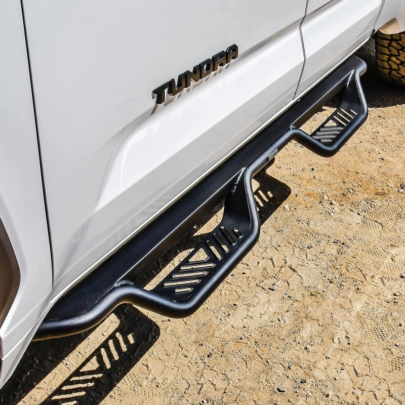 Westin 2022+ Toyota Tundra Double Cab Outlaw Nerf Step Bars - Textured Black - GTR Auto