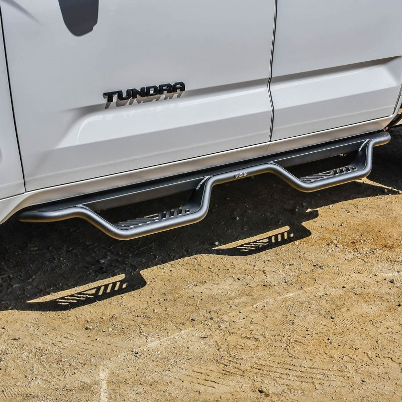 Westin 2022+ Toyota Tundra Double Cab Outlaw Nerf Step Bars - Textured Black - GTR Auto