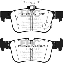 Load image into Gallery viewer, EBC 2013+ Lincoln MKZ 2.0L Hybrid Redstuff Rear Brake Pads DP33059C