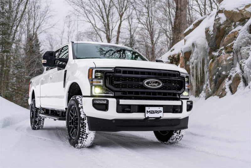 MBRP 2017+ Ford F-250/F-350 6.2L/7.3L Super/Crew Cab Single Side 4in T304 Catback Exhaust - GTR Auto