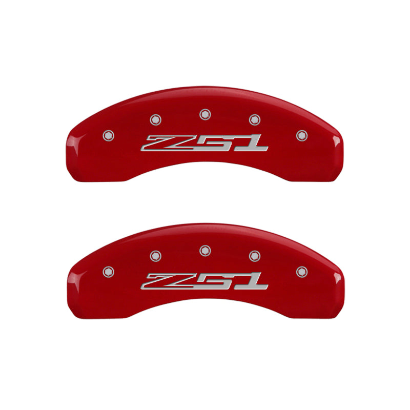 MGP 4 Caliper Covers Engraved Front Corvette C7 Engraved Rear Z51/2015 Yellow finish black ch - GTR Auto