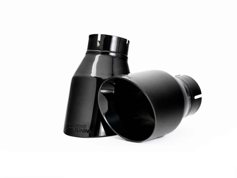 AWE Tuning Audi B9 A5 Touring Edition Exhaust Dual Outlet - Diamond Black Tips (Includes DP) - GTR Auto