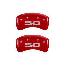 Load image into Gallery viewer, MGP Rear set 2 Caliper Covers Engraved Rear 2015/50 Yellow finish black ch 10203RM52YL