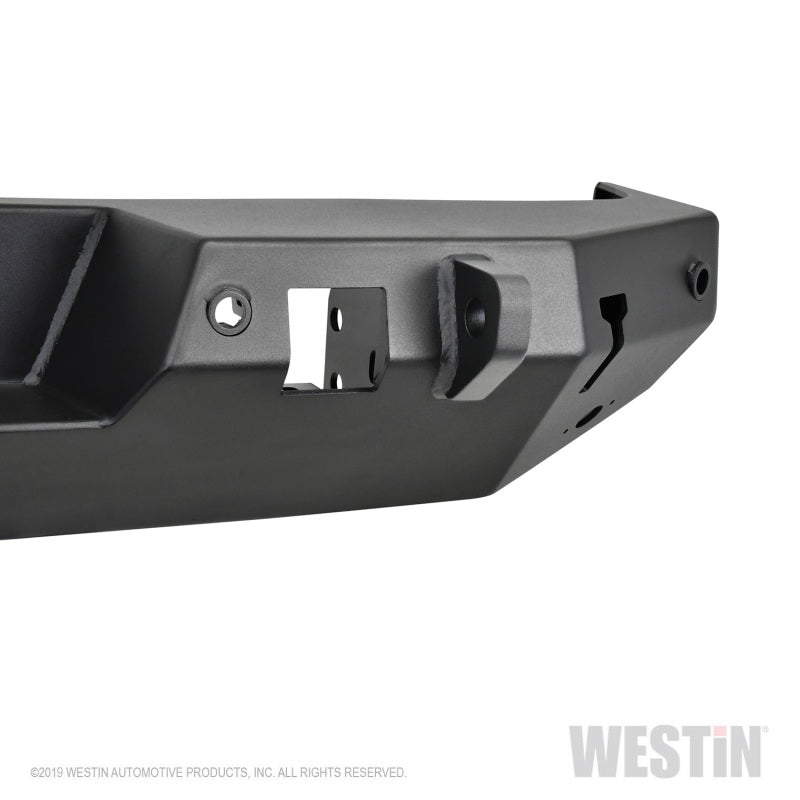 Westin 18-19 Jeep Wrangler JL WJ2 Rear Bumper w/  Sensors (Excl. Wrangler JK) - Textured Black - GTR Auto